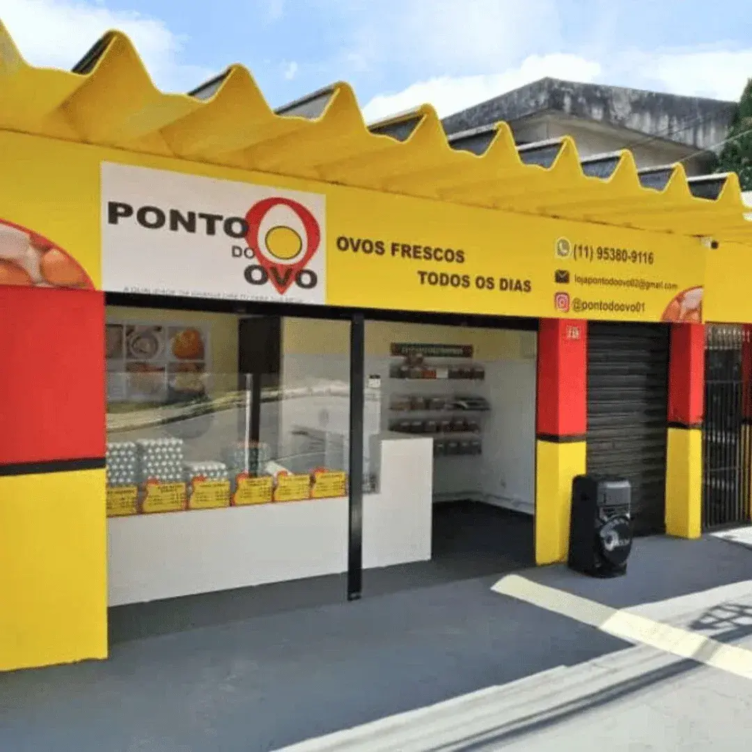 Fachada da Loja 2 do Ponto do Ovo no Campanário